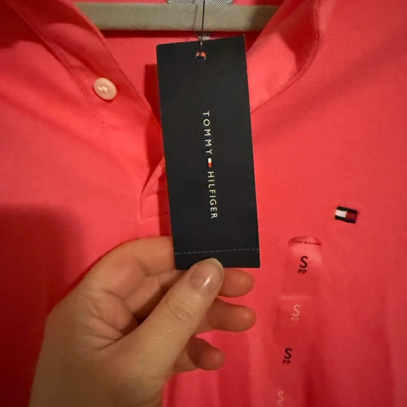 Tommy Hilfiger Pink Polo Shirt Classic Style - Picture 3 of 6